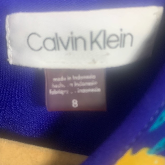 Calvin Klein Blue floral shift dress - Picture 6 of 6